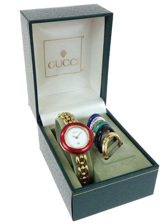 Gucci 11/12 Change Bezel Chameleon Quartz Watch SS 187129 main image 5
